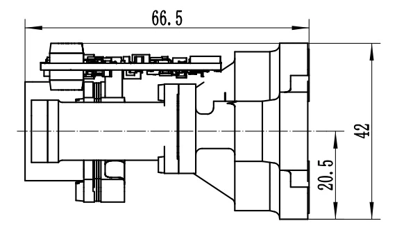 1535nm 9000m Laser Distance Sensor
